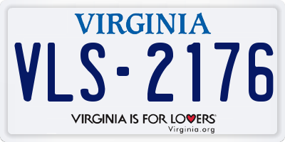 VA license plate VLS2176