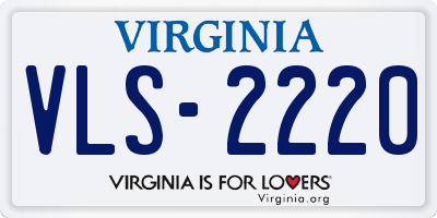 VA license plate VLS2220