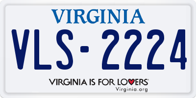 VA license plate VLS2224