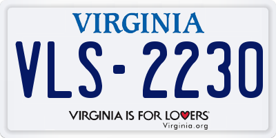 VA license plate VLS2230