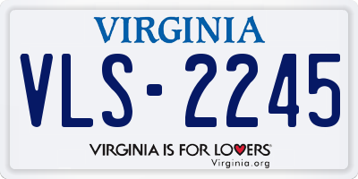 VA license plate VLS2245