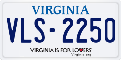 VA license plate VLS2250