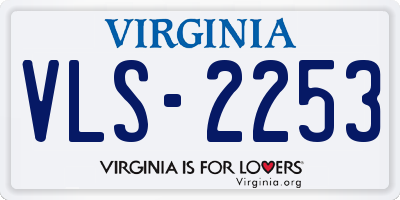 VA license plate VLS2253