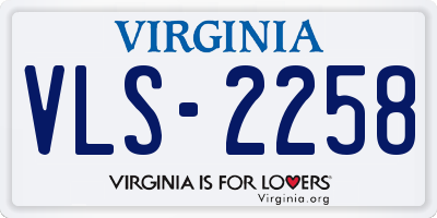 VA license plate VLS2258