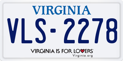 VA license plate VLS2278