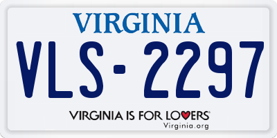 VA license plate VLS2297