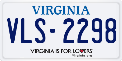 VA license plate VLS2298