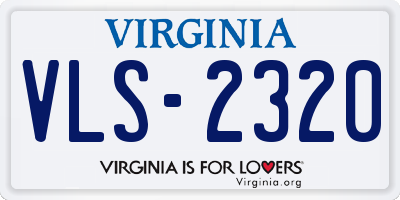 VA license plate VLS2320