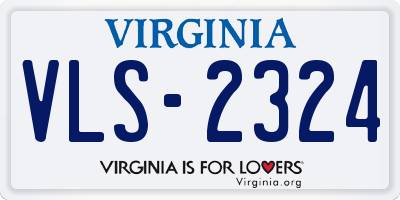 VA license plate VLS2324