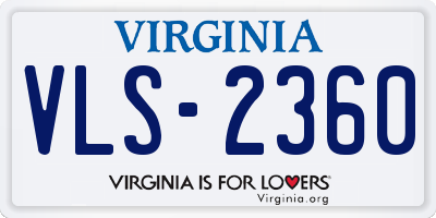 VA license plate VLS2360