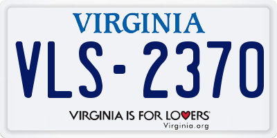 VA license plate VLS2370