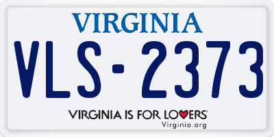 VA license plate VLS2373