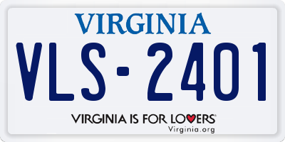 VA license plate VLS2401