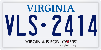 VA license plate VLS2414