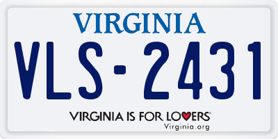 VA license plate VLS2431