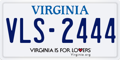 VA license plate VLS2444