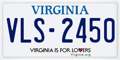 VA license plate VLS2450