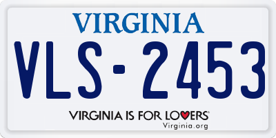 VA license plate VLS2453