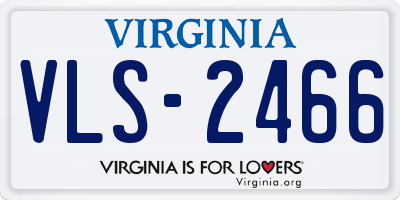 VA license plate VLS2466