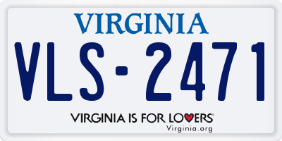 VA license plate VLS2471