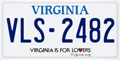 VA license plate VLS2482