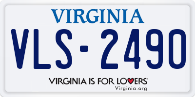 VA license plate VLS2490