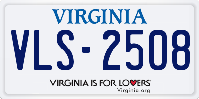 VA license plate VLS2508