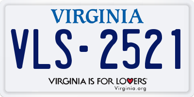 VA license plate VLS2521