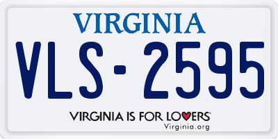 VA license plate VLS2595