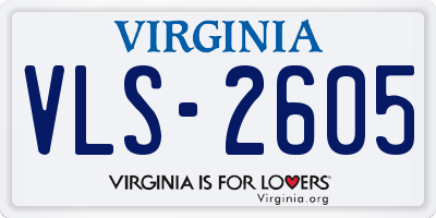 VA license plate VLS2605