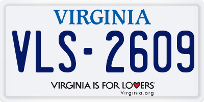 VA license plate VLS2609