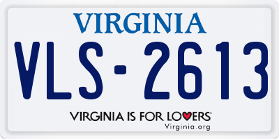 VA license plate VLS2613