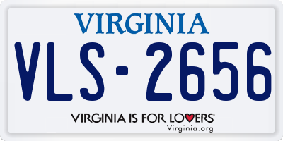 VA license plate VLS2656