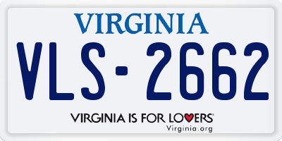 VA license plate VLS2662