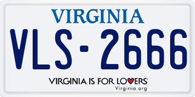 VA license plate VLS2666