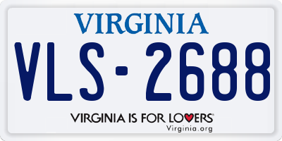 VA license plate VLS2688