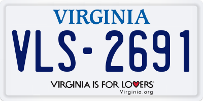 VA license plate VLS2691