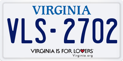 VA license plate VLS2702