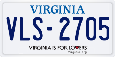 VA license plate VLS2705