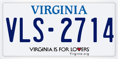 VA license plate VLS2714