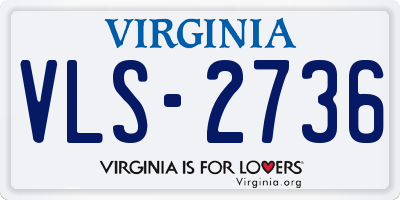 VA license plate VLS2736