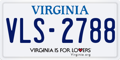 VA license plate VLS2788