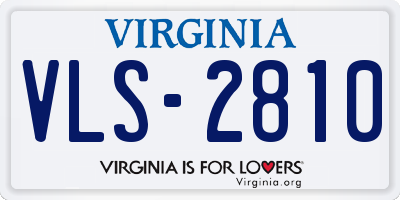 VA license plate VLS2810