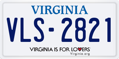 VA license plate VLS2821