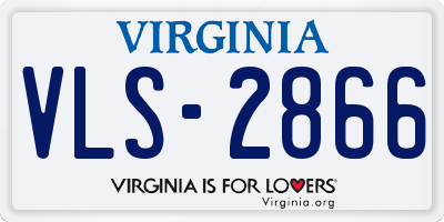 VA license plate VLS2866