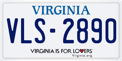 VA license plate VLS2890