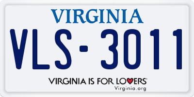 VA license plate VLS3011