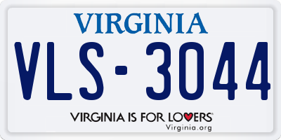 VA license plate VLS3044