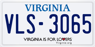 VA license plate VLS3065