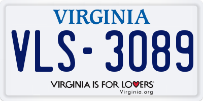 VA license plate VLS3089